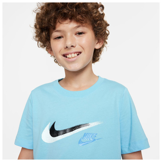 Nike Παιδική κοντομάνικη μπλούζα Sportswear Double Swoosh Tee